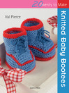 Knitted baby booties
